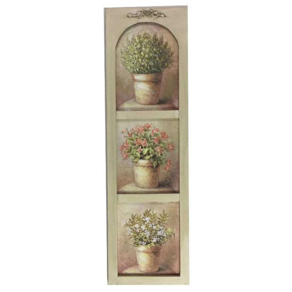 Chemin De Campagne - Tableau en bois multicolores 25.5 x 99 cm Chemin de campagne - Image 1