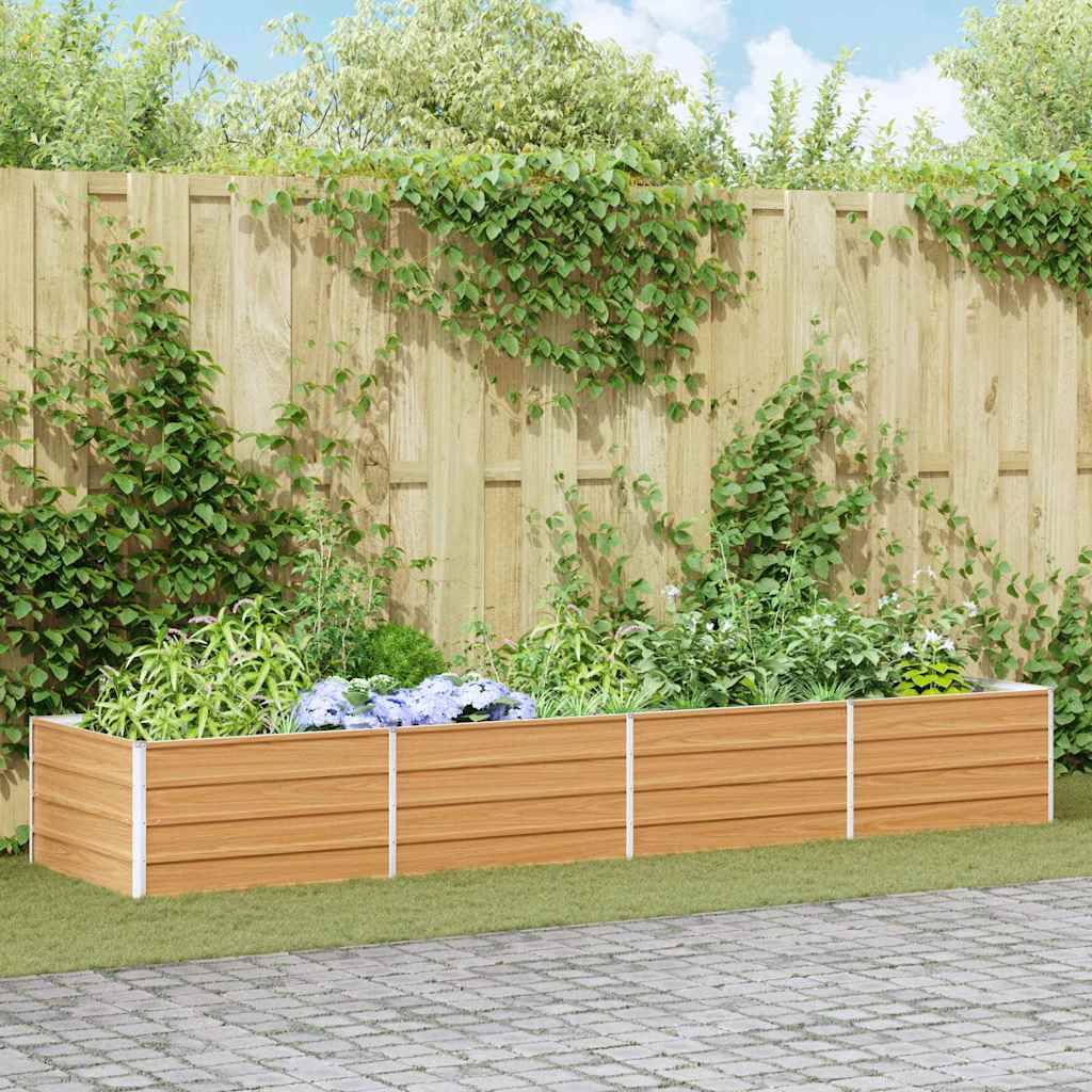 Prolenta Premium - Jardinière acier marron 320 x 80 x 45 cm - Prolenta premium p357.2 - Image 2