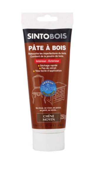Pâte à bois à l'eau Chêne Moyen Tube de 250 grammes - 37100