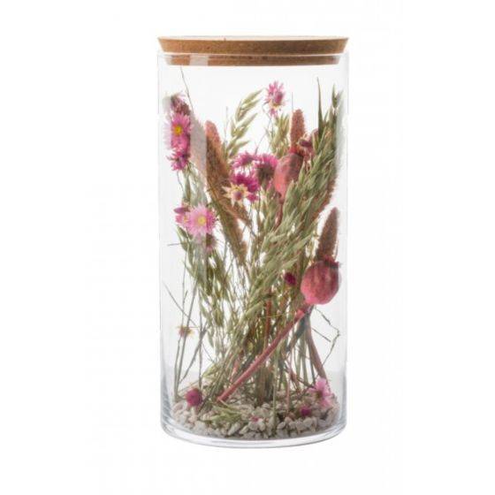 Naturalys - Naturalys - Vase décoratif - Fleurs séchées - Rouge