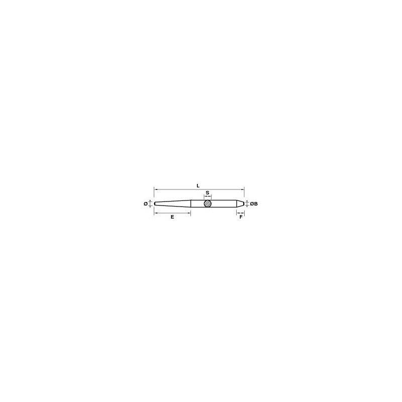 Broche de chaudronnier en acier – Outil à frapper pour assemblage mécanique - MOB - Image 2