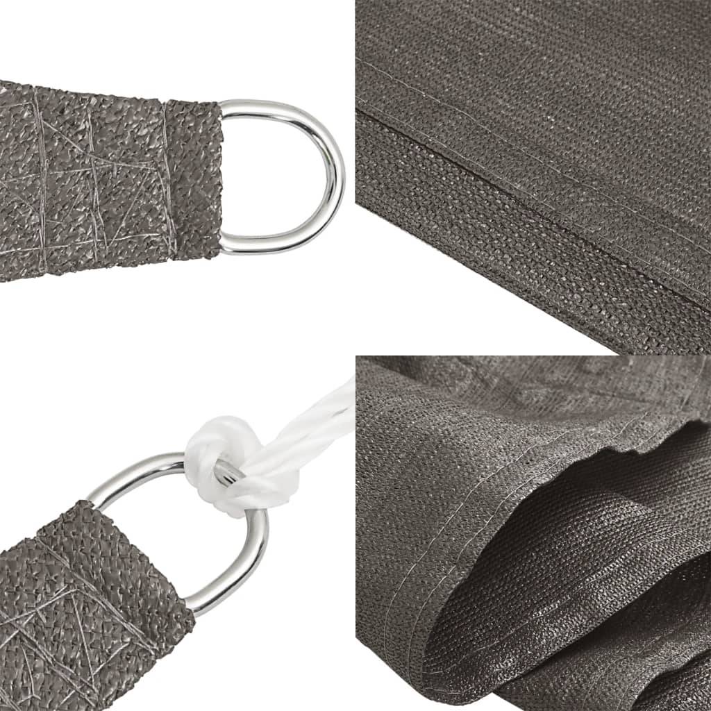 Voile d'ombrage PEHD Anthracite 2 x 4.5 m - PANGIVO - Image 7