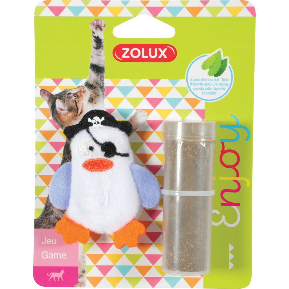 Zolux - Pirate blanc, taille 7 x 6 cm, avec catnip, Jouet chat - Image 4
