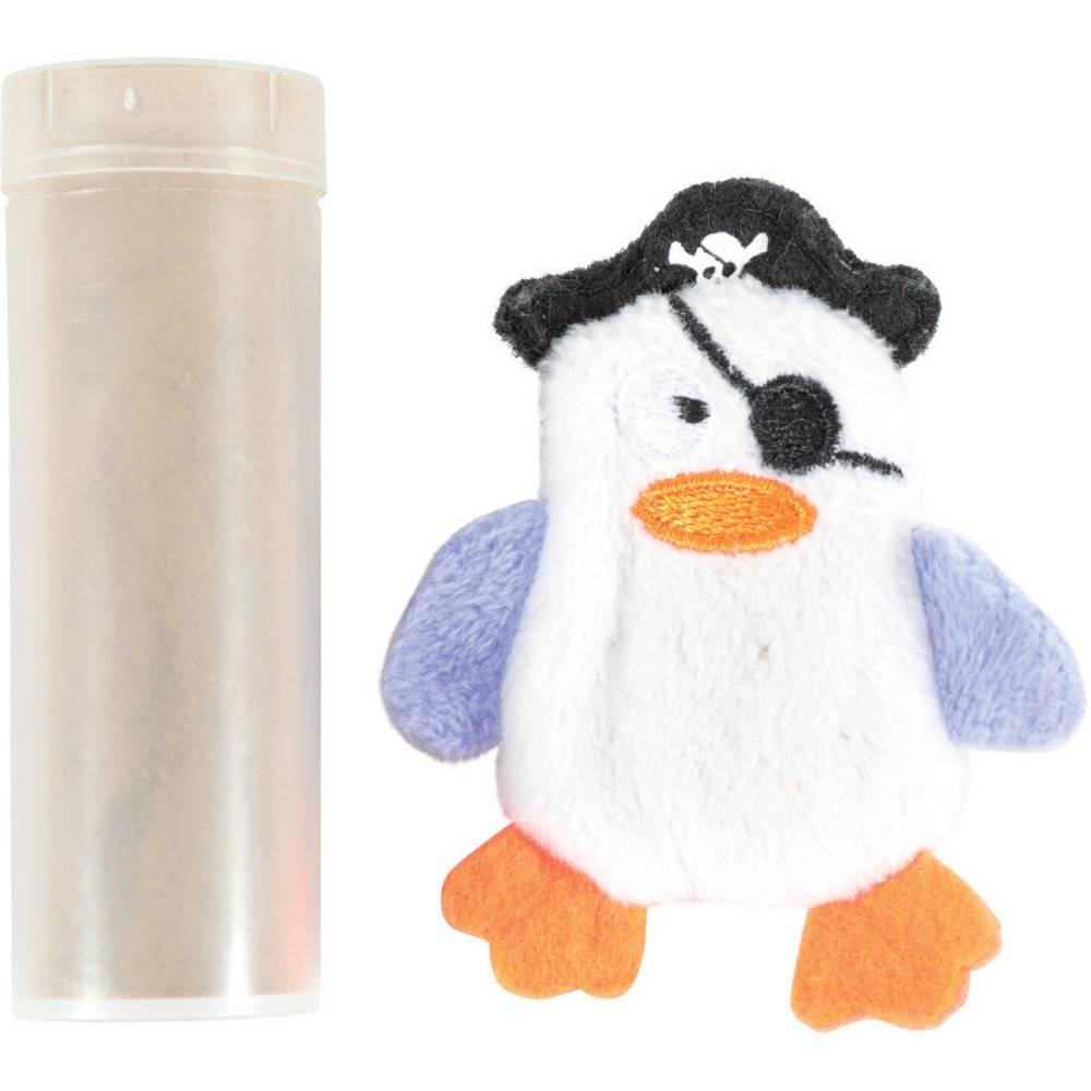Zolux - Pirate blanc, taille 7 x 6 cm, avec catnip, Jouet chat - Image 1