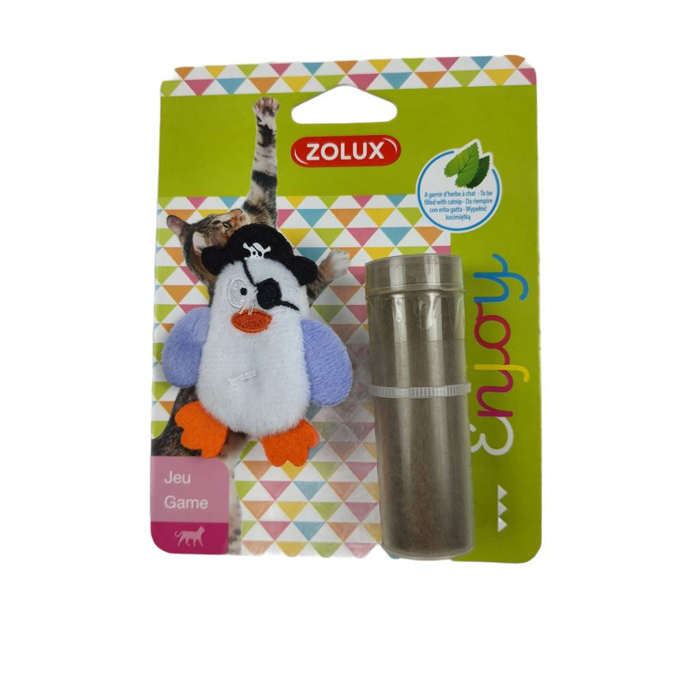 Zolux - Pirate blanc, taille 7 x 6 cm, avec catnip, Jouet chat - Image 2