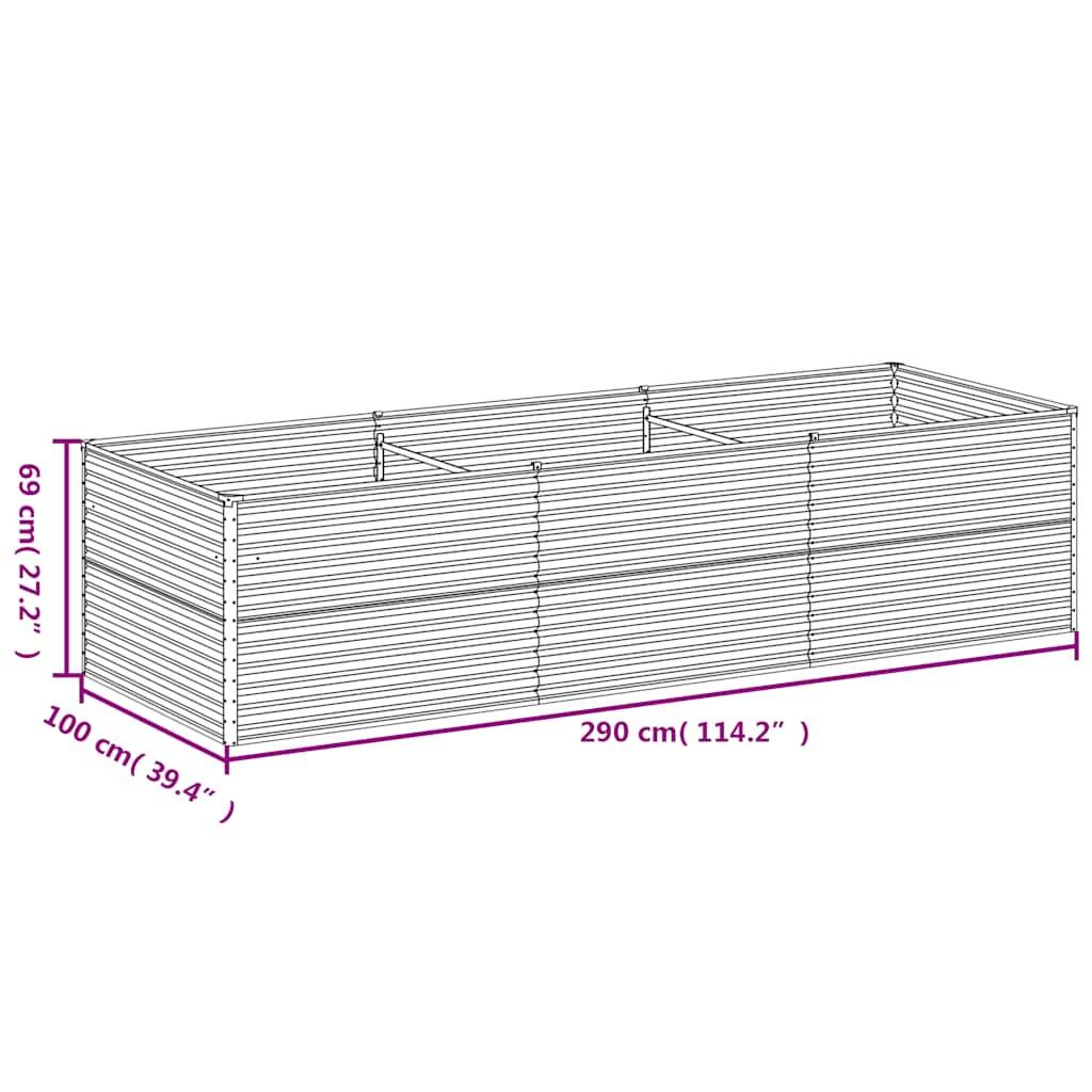 Prolenta Premium - Jardinière acier marron  290 x 100 x 69 cm  - Prolenta premium p380.0 - Image 7