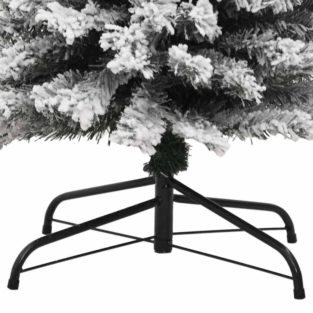 Maison Chic - Sapin de Noël | Arbre de Noël artificiel mince flocon de neige vert 210 cm PVC Maison Chic - Image 6