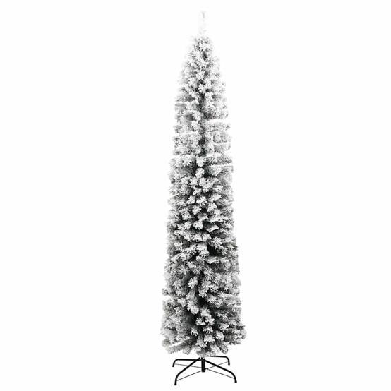 Maison Chic - Sapin de Noël | Arbre de Noël artificiel mince flocon de neige vert 210 cm PVC Maison Chic - Image 3