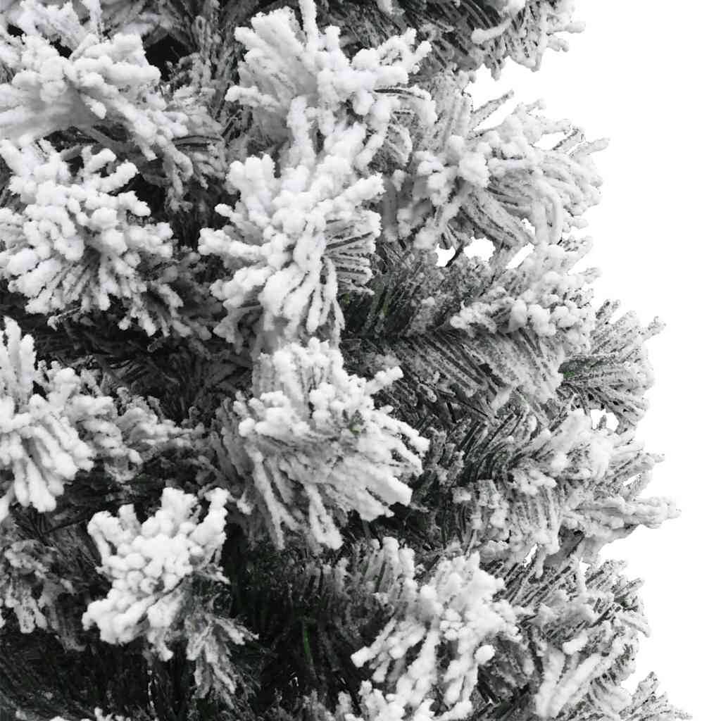 Maison Chic - Sapin de Noël | Arbre de Noël artificiel mince flocon de neige vert 210 cm PVC Maison Chic - Image 5