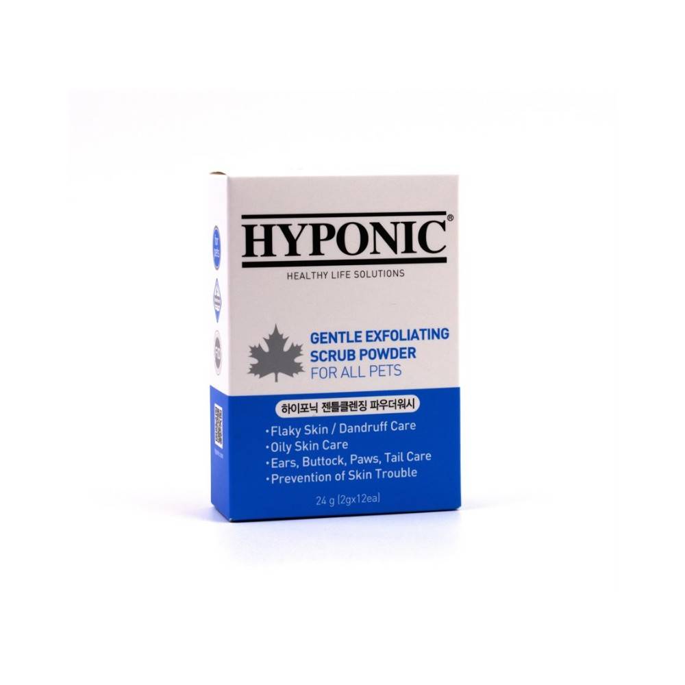 Shampoing exfoliant en poudre pour chiens et chats 12 x 2 g HYPONIC - Image 5