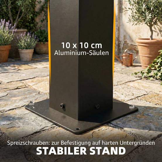 Pergola bioclimatique aluminium terrasse lames orientables LED 3x3m gris foncé - ComfortXL Outdoor Living - Image 8