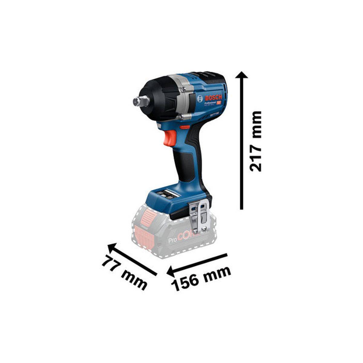 Bosch Professional - Clé à chocs sans fil 18 V BITURBO 750 Nm, 2x 5,0 Ah + chargeur GAL18V-40, L-BOXX 136 - Bosch Professional - Image 3