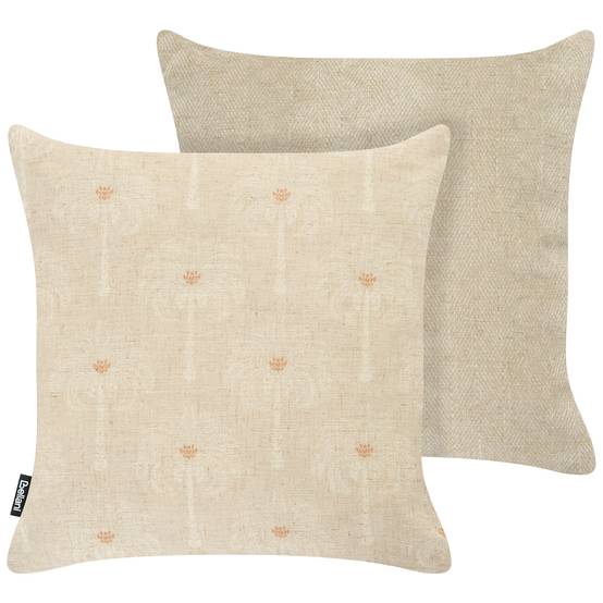 Beliani - Coussin d'extérieur Polyester Beige CALIA - 45x45x10- Beliani - Image 2