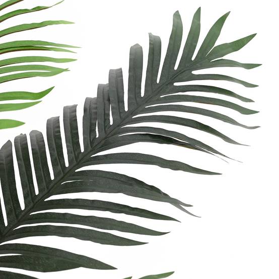 Palmier artificiel tissu et bambou vert 70 x 18 x 140 cm - PANGIVO - Image 4