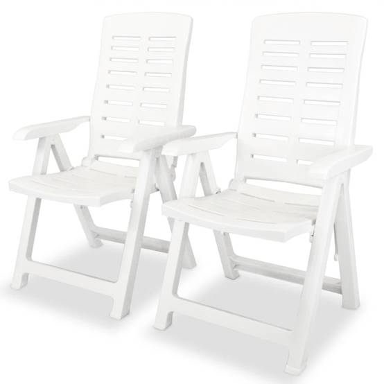 Ensemble 3 pcs de bistro - Salon De Jardin - Mobilier extérieur Plastique Blanc MI679 - Image 3