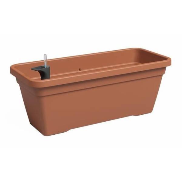 Jardiniere - Plastique - Terre Cuite - Rectangulaire - L57,9 X P24,3 X H22cm - Artevasi - Image 1