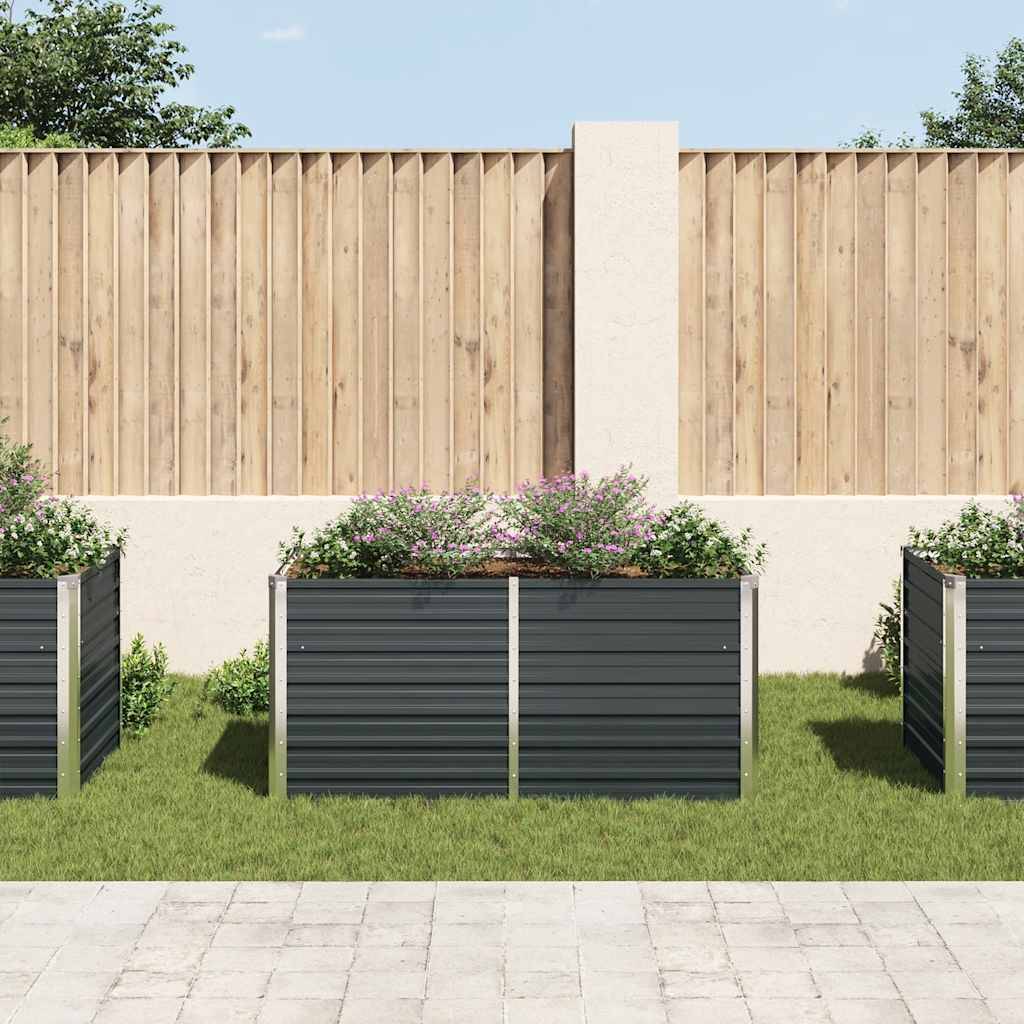 Prolenta Premium - Jardinière acier anthracite  160 x 80 x 77 cm  - Prolenta premium p348.4 - Image 3