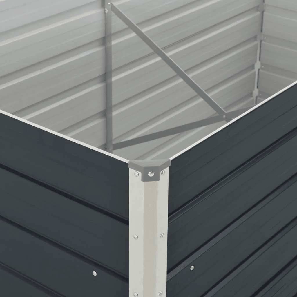 Prolenta Premium - Jardinière acier anthracite 160 x 80 x 77 cm - Prolenta premium p348.4 - Image 6