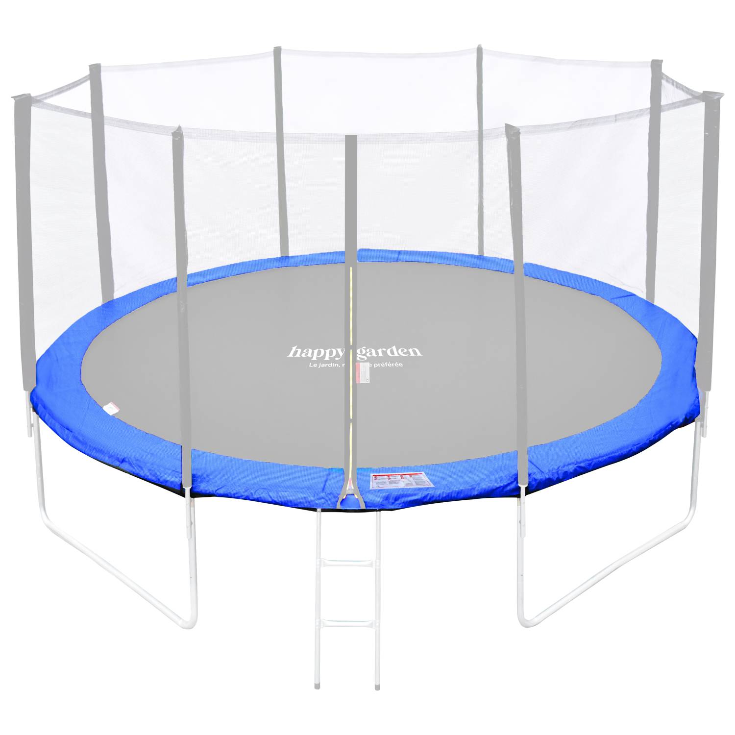Happy Garden - Matelas de protection réversible pour trampoline Ø370cm PERTH - vert/bleu - HAPPY GARDEN - Image 6