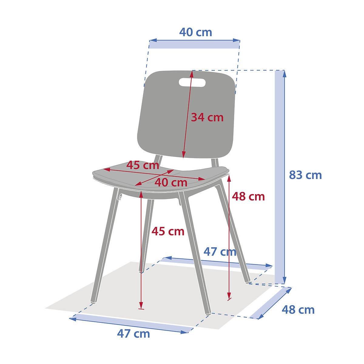Hesperide - Lot de 2 chaises de jardin "Terzano" argile & beige aluminium - Hespéride - Image 5