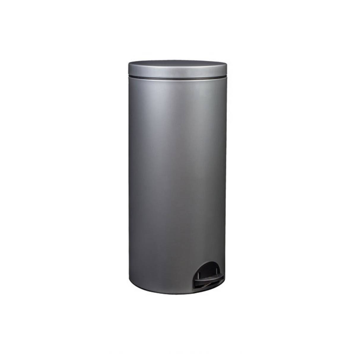 Poubelle à pédale 30 l gris 90231 Rossignol