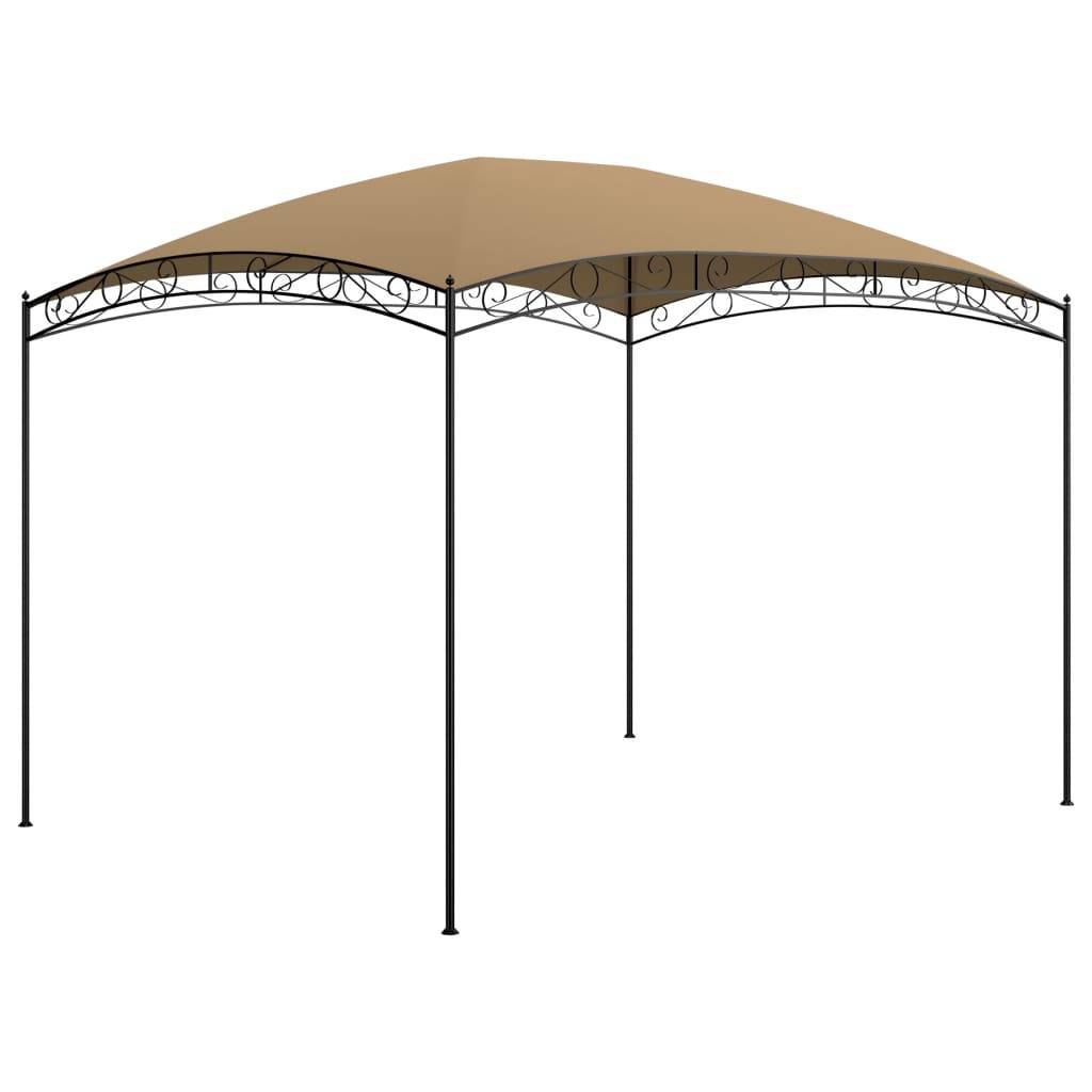 Pergola Jardin - Tonnelle de jardin - Belvédère 3x4x2,65 m Taupe 180 g/m² MI38 - Image 2