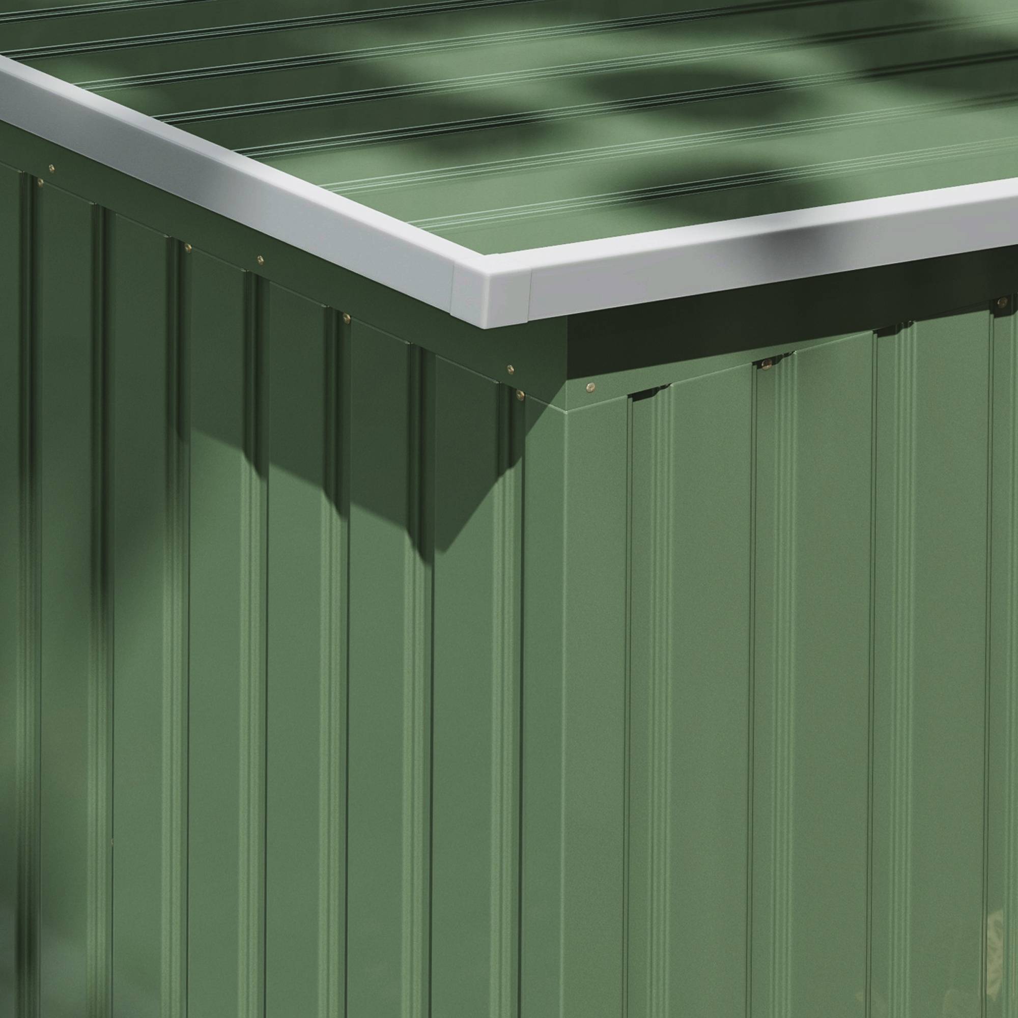 PANGIVO - Abri de jardin acier vert clair 280 x 130 x 172 cm - PANGIVO - Image 7