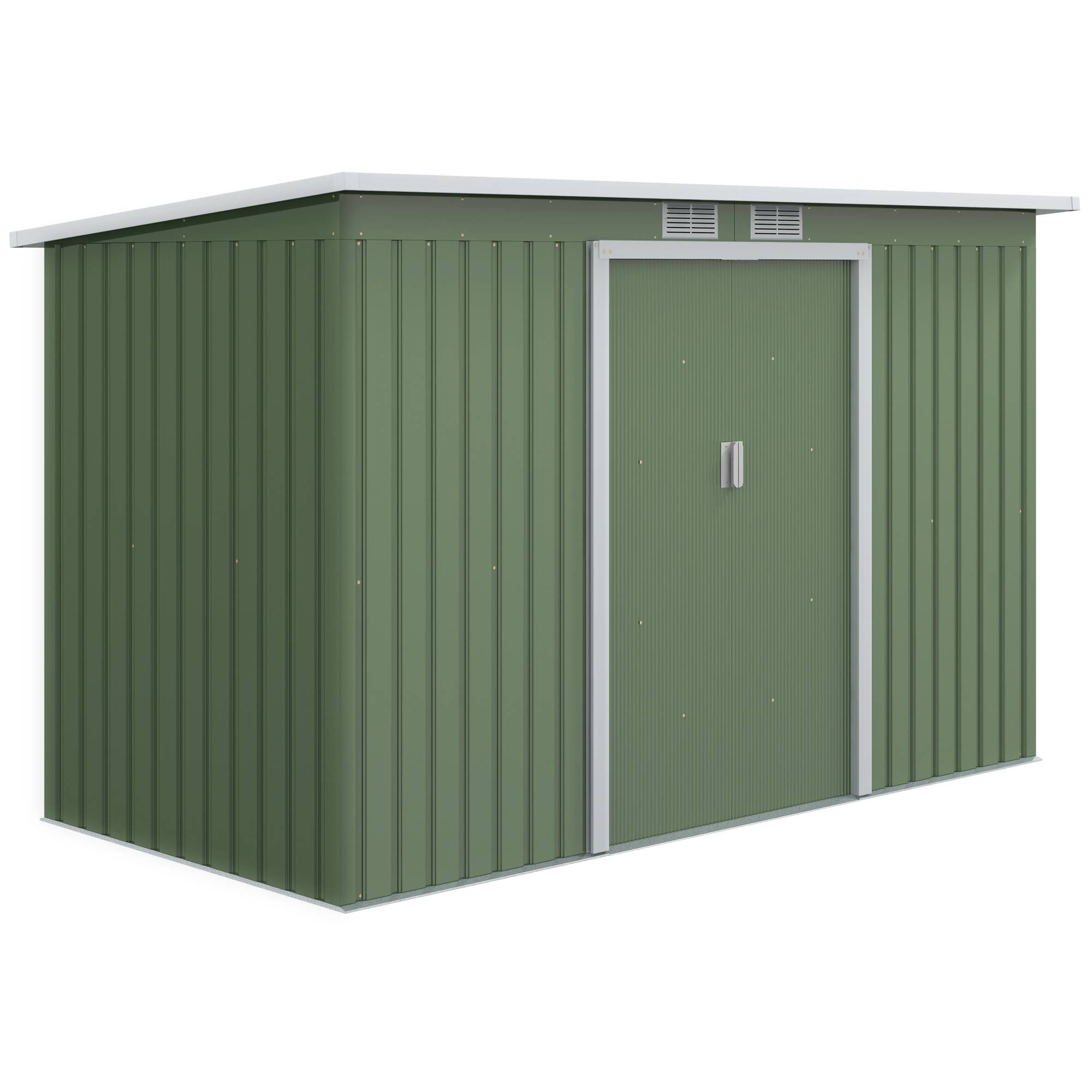 PANGIVO - Abri de jardin acier vert clair 280 x 130 x 172 cm - PANGIVO - Image 1