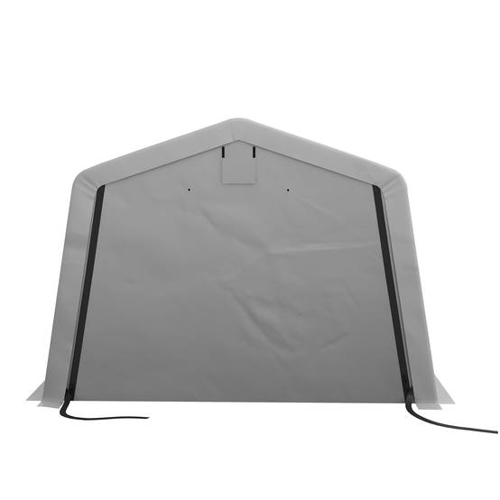 Outsunny - Carport acier galvanisé robuste PE haute densité 150 g/m² imperméable anti-UV - 6,2 x 3,3 x 2,4 m - gris clair - Outsunny - Image 10