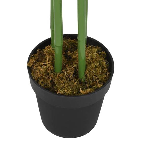 Bambou artificiel bambou et fibre textile vert 40 x 40 x 80 cm - PANGIVO - Image 3