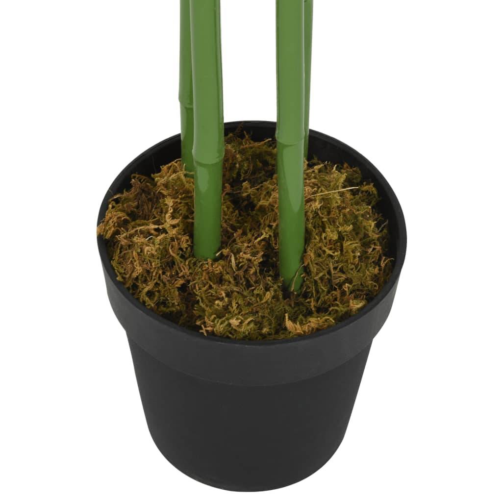 Bambou artificiel bambou et fibre textile vert 40 x 40 x 80 cm - PANGIVO - Image 3