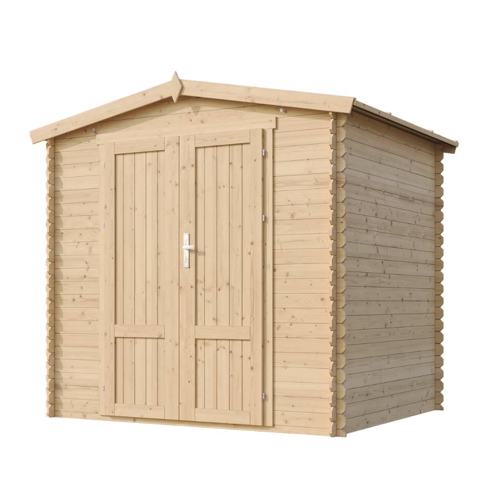 Timbela - Abri de jardin en bois avec plancher - 4.33 m² / 226x236xH224 cm - M369F1+M369G - 19 mm d’épaisseur - Timbela - Image 4