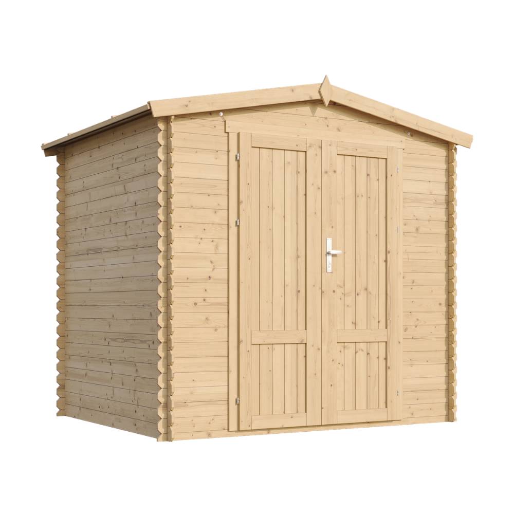 Timbela - Abri de jardin en bois avec plancher - 4.33 m² / 226x236xH224 cm - M369F1+M369G - 19 mm d’épaisseur - Timbela - Image 3