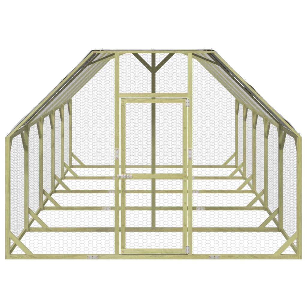 Vidaxl - Poulailler 268x500x190 cm Bois de pin massif imprégné vidaXL 3102991 - Image 8