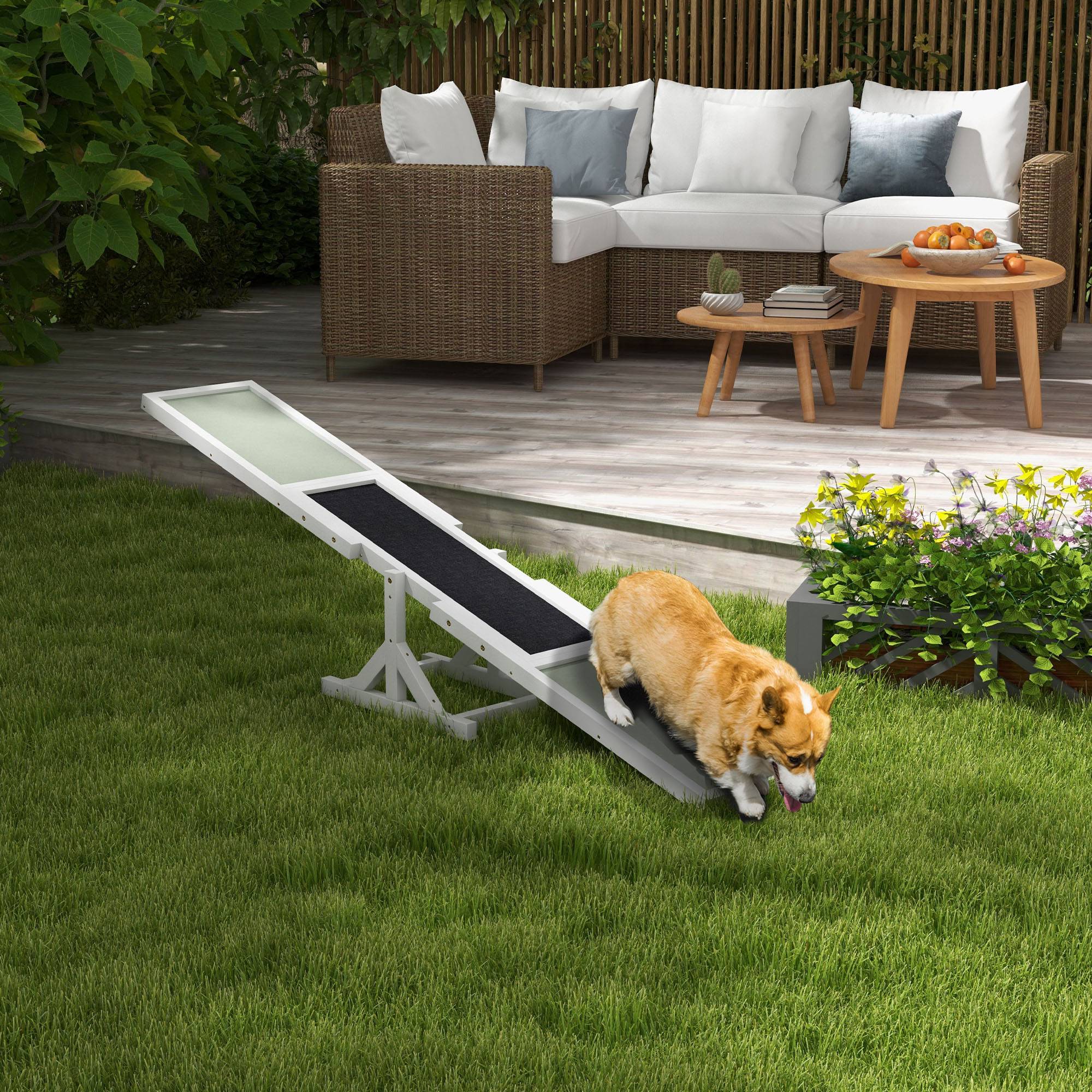 ComfortXL - Bascule agilité chien bois de pin 180 x 30 x 30 cm antidérapante jusqu’à 30 kg - ComfortXL Outdoor Living - Image 3