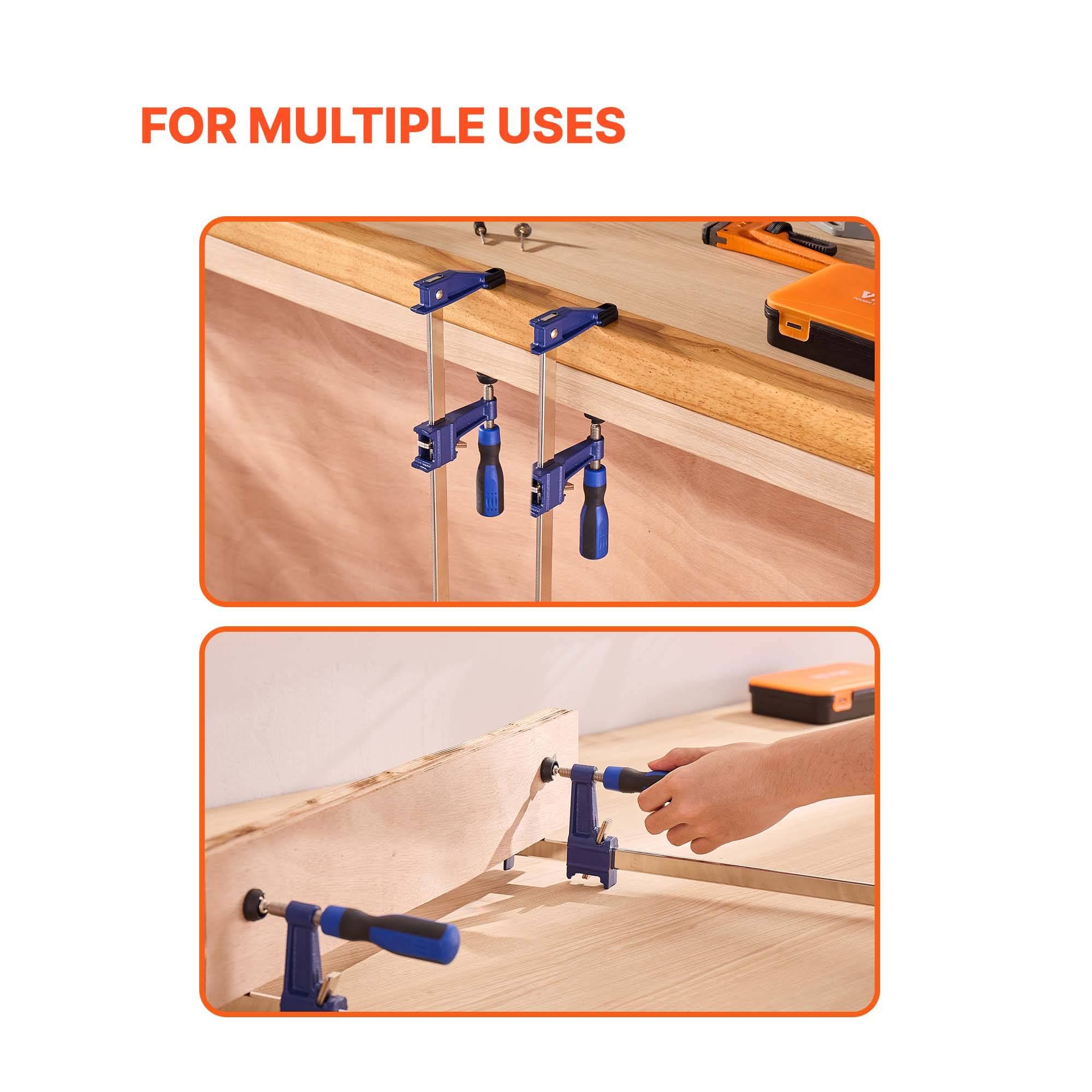Vevor - Vevor Serre-joints Verrouillable 2pcs 91,4 Cm Pince Écarteur En F Menuiserie - Image 5