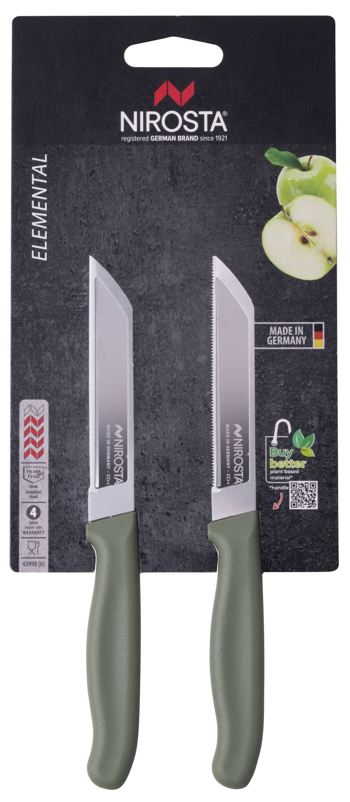 Set de 2 couteaux à légumes 19 cm Nirosta Elemental - Image 8