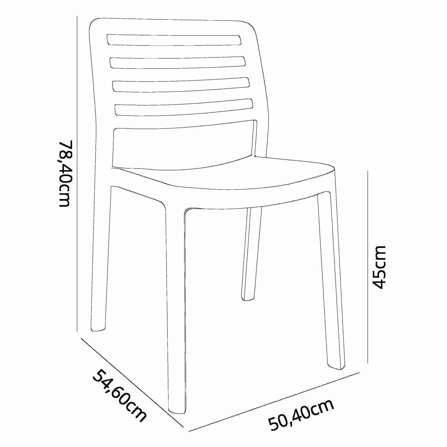 Garbar - Chaises Wind garbar plastique gris (Lot de 4) - Image 2