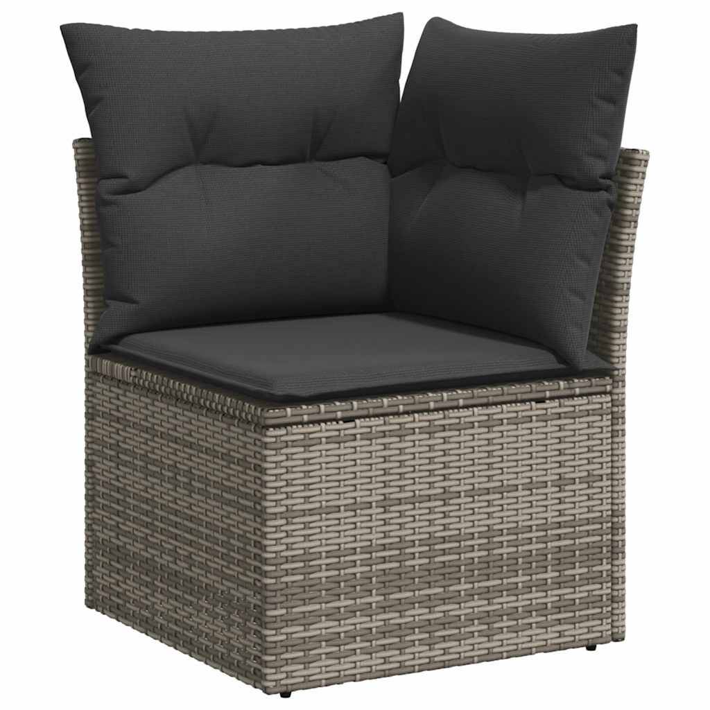 ComfortXL - Salon de jardin 8 places résine tressée avec rangement et coussins pour extérieur Gris – ComfortXL Outdoor Living - Image 6