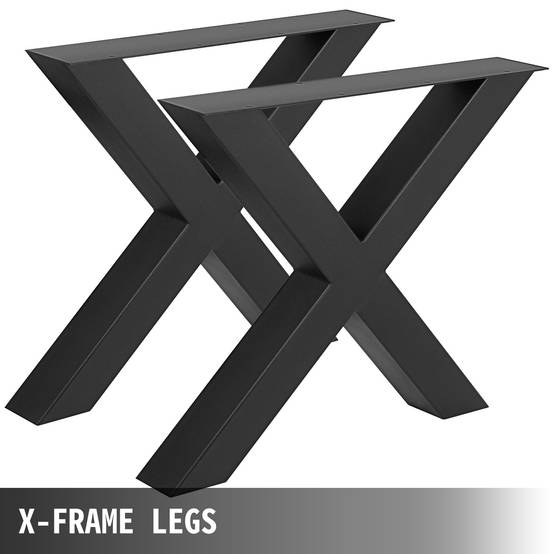 Vevor - Pieds de table métal (2pcs) forme X, charge max 1000kg, 720x760mm, pour salle à manger, café, bar. VEVOR - Image 4