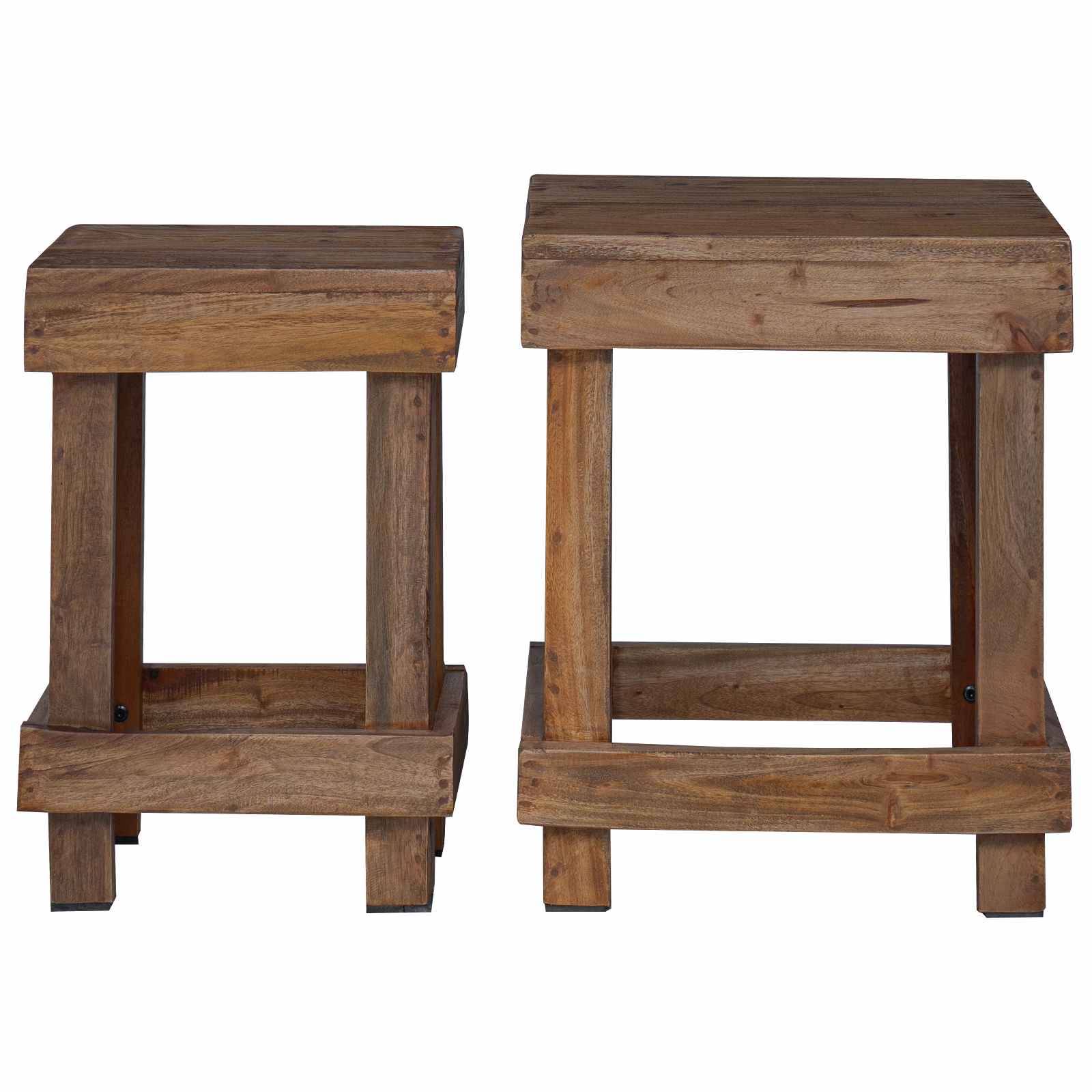 Support de plante bois d'acajou marron 70 x 11 x 27 cm - PANGIVO - Image 5