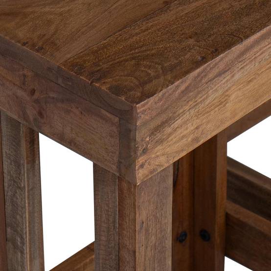 Support de plante bois d'acajou marron 70 x 11 x 27 cm - PANGIVO - Image 7