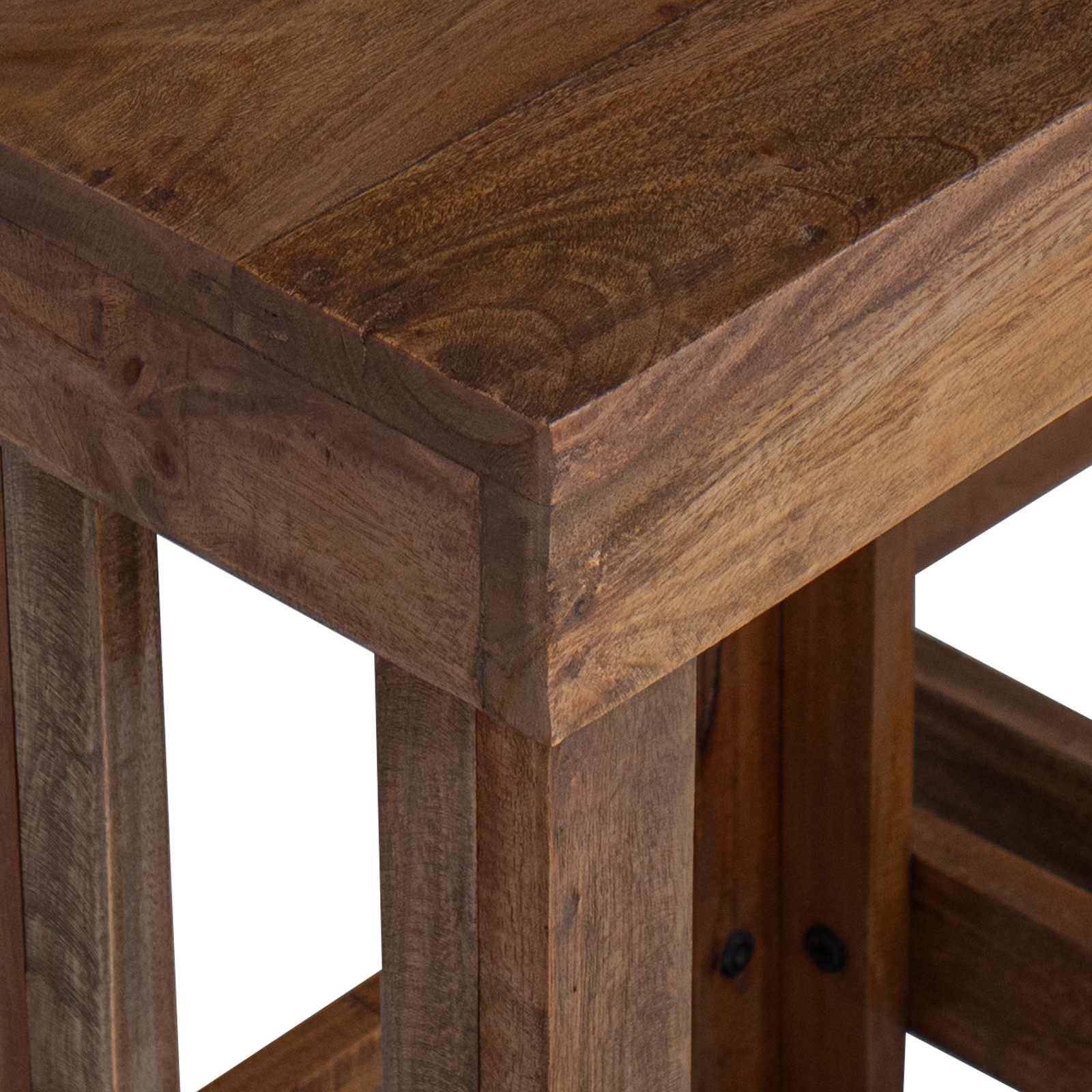 Support de plante bois d'acajou marron 70 x 11 x 27 cm - PANGIVO - Image 7