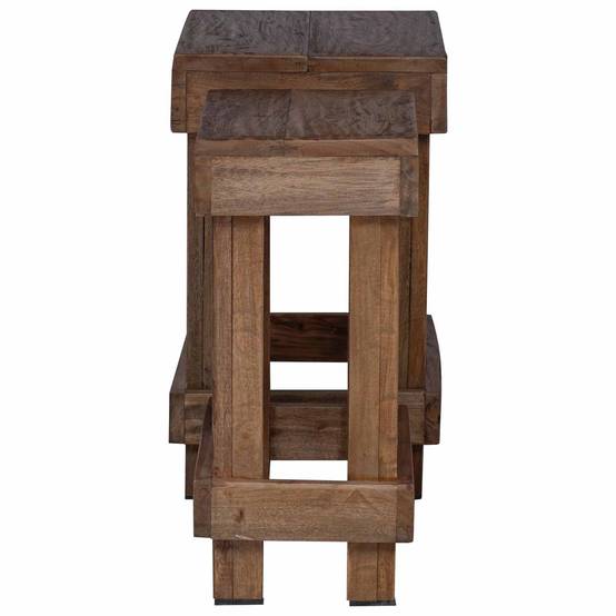 Support de plante bois d'acajou marron 70 x 11 x 27 cm - PANGIVO - Image 6