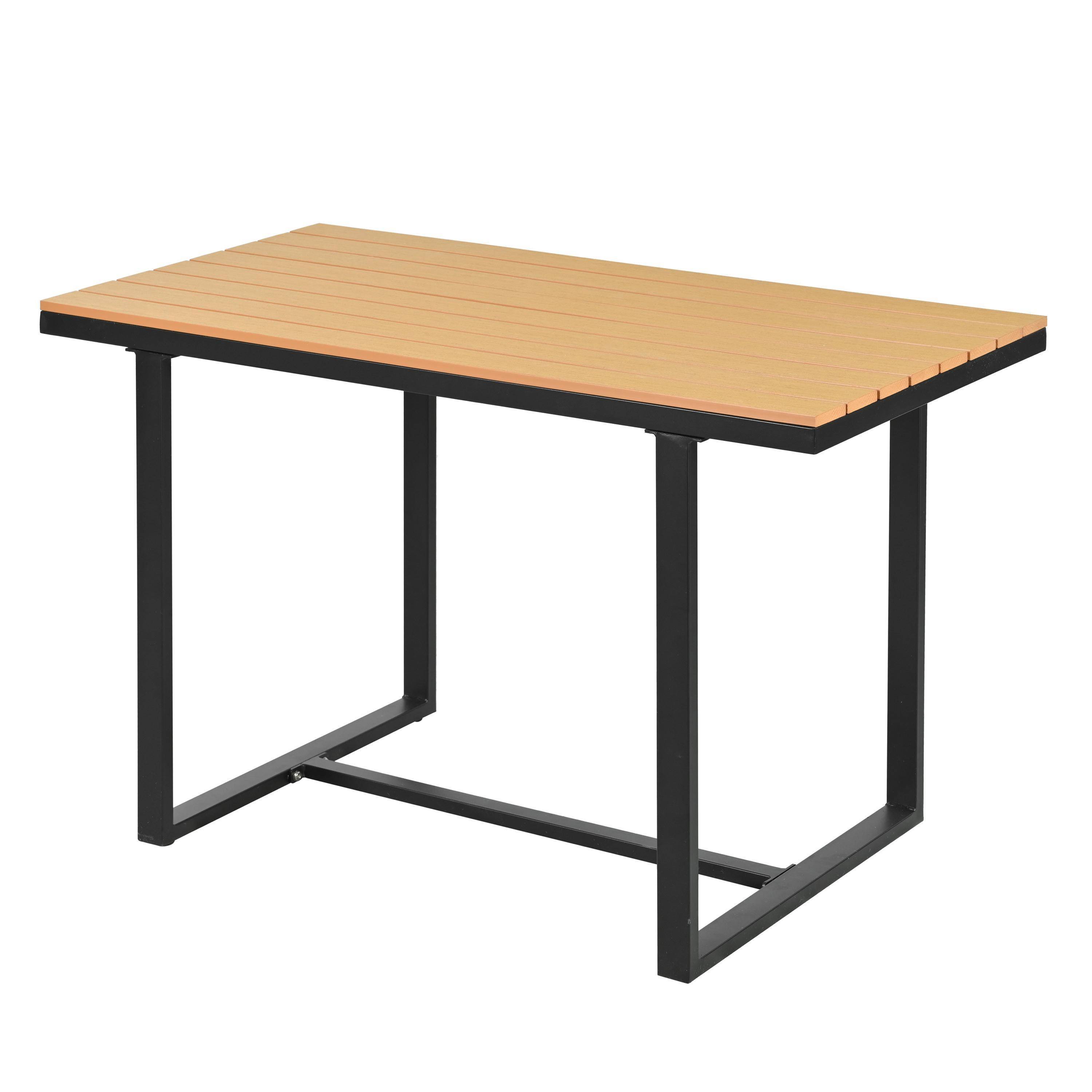 Ensemble de mobilier de jardin, avec inclinaison réglable (5 positions, jusqu'à 55°), tubes en acier galvanisé, gris + noir - Image 7