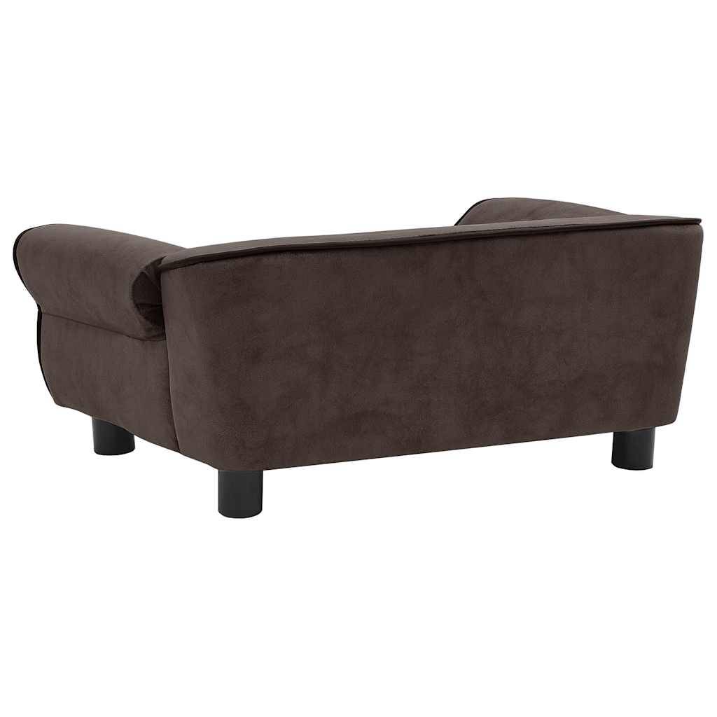 Vidaxl - Canapé pour chien Marron 72x45x30 cm Peluche vidaXL 170952 - Image 7