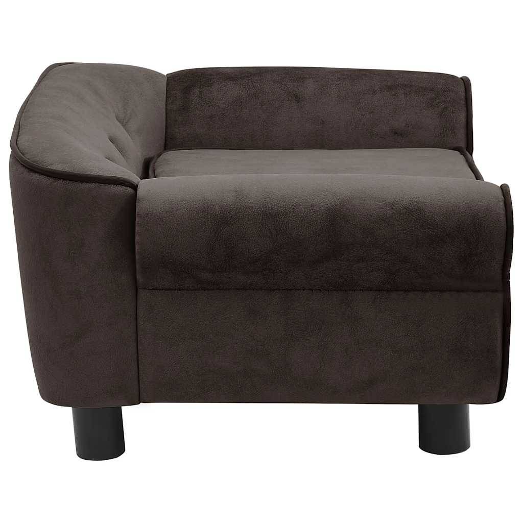Vidaxl - Canapé pour chien Marron 72x45x30 cm Peluche vidaXL 170952 - Image 8