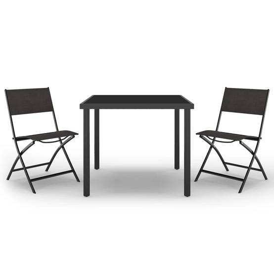 Vidaxl - Ensemble de salle à manger d'extérieur 3 pcs Acier vidaXL 3073512 - Image 2