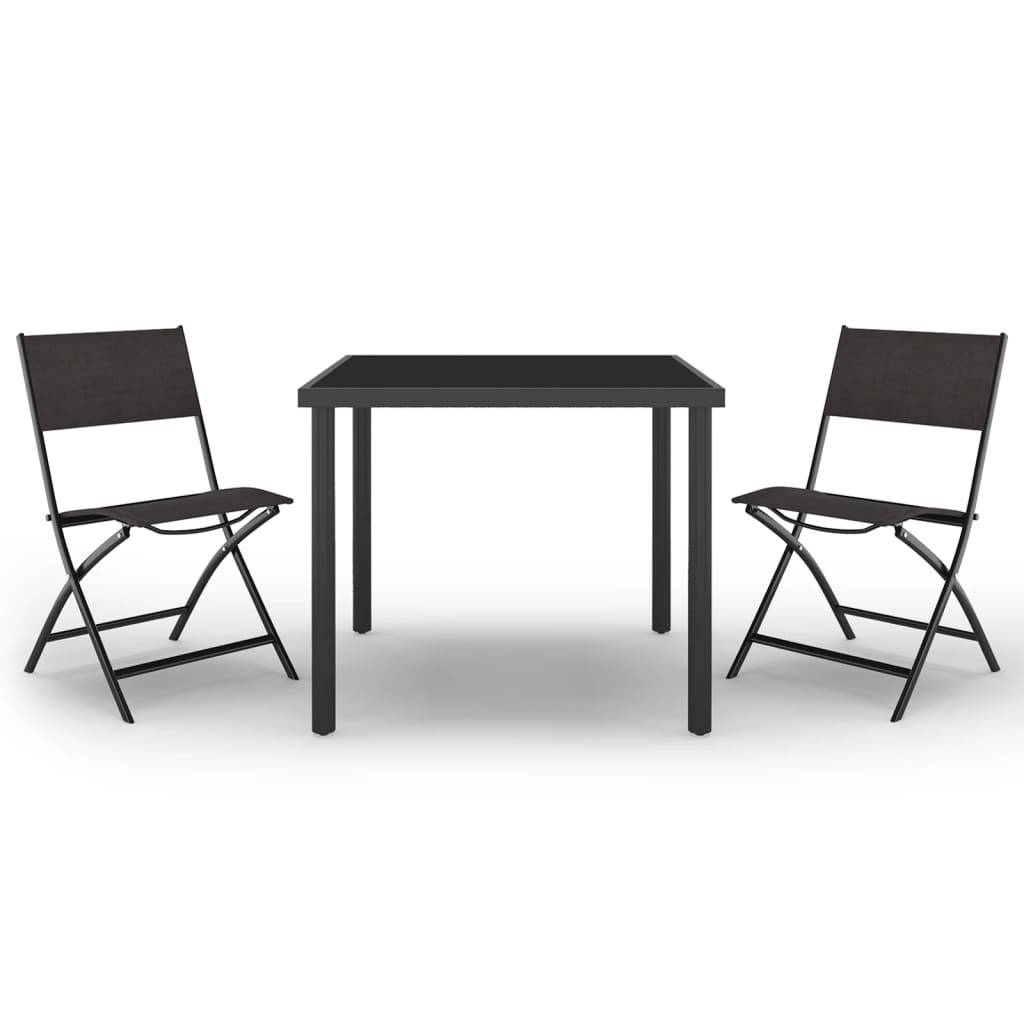 Vidaxl - Ensemble de salle à manger d'extérieur 3 pcs Acier vidaXL 3073512 - Image 2