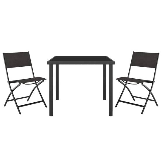 Vidaxl - Ensemble de salle à manger d'extérieur 3 pcs Acier vidaXL 3073512 - Image 4